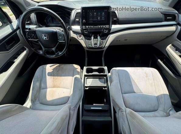 5FNRL6H59JB071475 2018 HONDA ODYSSEY Blue ხელსაწყოთა პანელის ხედი