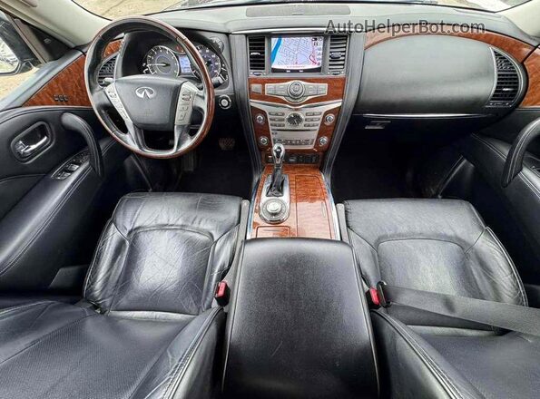 JN8AZ2NE5K9226385 2019 INFINITI QX80 Черный Вид щитка приборов