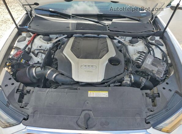 WAUK2AF22KN056168 2019 AUDI A6 White Engine compartment view