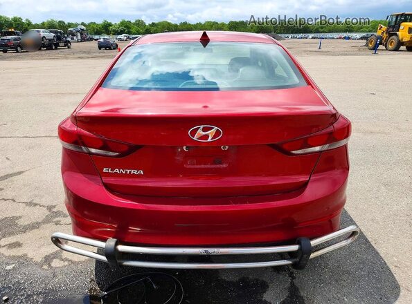 5NPD84LF1JH219930 2018 HYUNDAI ELANTRA Red წინა სალონის ხედი