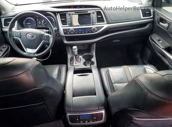 5TDKZRFHXKS324055 2019 TOYOTA HIGHLANDER Burgundy Vista del cuadro de instrumentos
