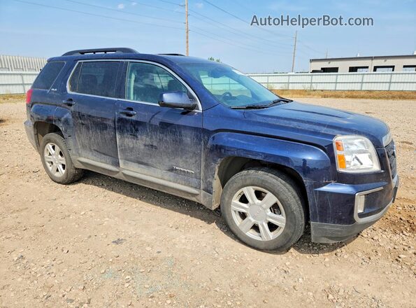 2GKFLTE31G6207217 2016 GMC TERRAIN Blue წინა ხედი