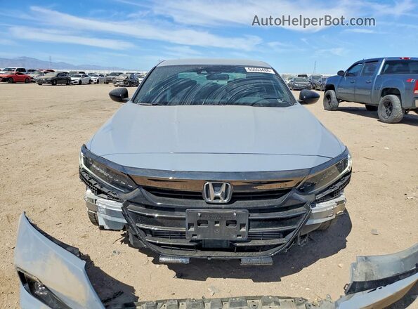 1HGCV1F32NA080636 2022 HONDA ACCORD Gray უკანა ხედი