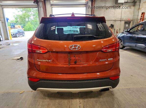 5XYZTDLB7GG344223 2016 HYUNDAI SANTA Orange Vista interior delantera