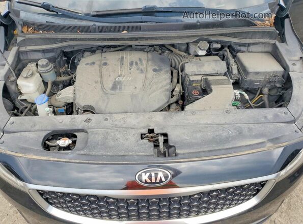 KNDMB5C19H6225913 2017 KIA SEDONA Black VIN კოდის სტიკერის ხედი