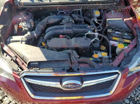 JF2GPADC1GH216103 2016 SUBARU CROSSTREK Бордовый Вид наклейки с VIN-кодом