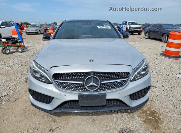 55SWF6EB2JU274470 2018 MERCEDES-BENZ C Silver Vista trasera