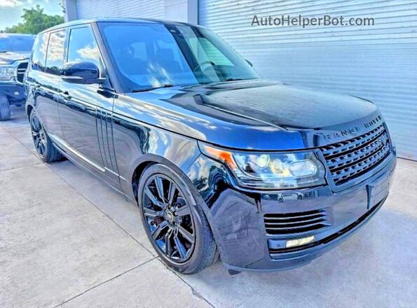 SALGS2FK7HA368610 2017 LAND ROVER RANGE ROVER Черный Вид спереди