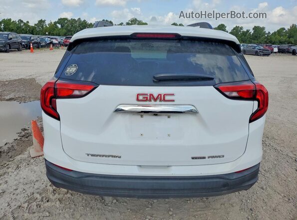 3GKALUEU6JL312637 2018 GMC TERRAIN White წინა სალონის ხედი