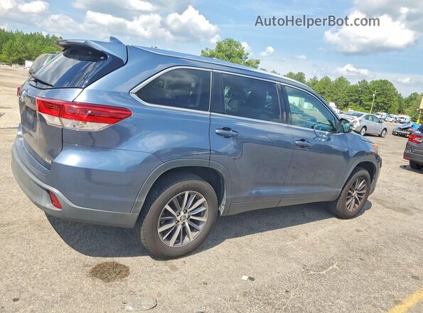 5TDKZRFH5KS301427 2019 TOYOTA HIGHLANDER Blue Передня права чверть
