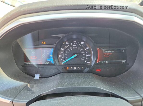 2FMPK4K91KBB10628 2019 FORD EDGE Blue Հետևի նստատեղերի տեսք
