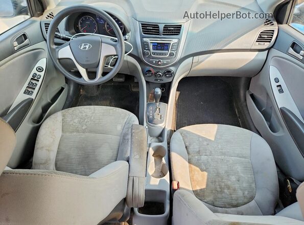 KMHCT4AE5GU086040 2016 HYUNDAI ACCENT Gray Vista del cuadro de instrumentos