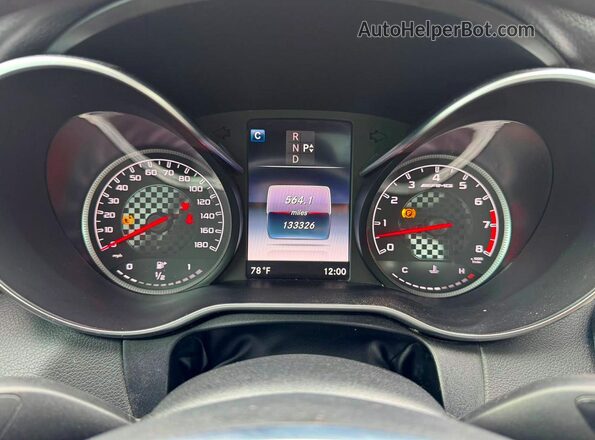 55SWF6EB7JU256739 2018 MERCEDES-BENZ C-CLASS Black Dashboard view