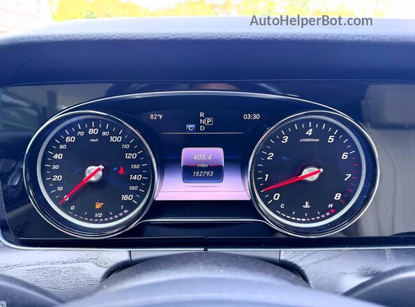 WDDZH6GB9HA239374 2017 MERCEDES-BENZ E Gray Instrument cluster view