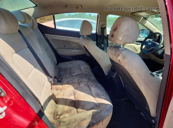 KMHD84LF6HU177802 2017 HYUNDAI ELANTRA Red Vista interior trasera