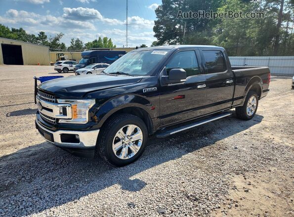 1FTEW1C51KFB00352 2019 FORD F150 Black Tył lewy