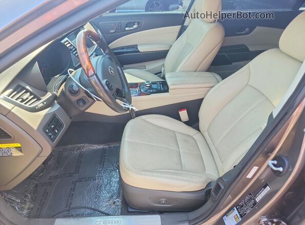 KNALU4D35G6031486 2016 KIA K900 Brown წინა პანელის ხედი
