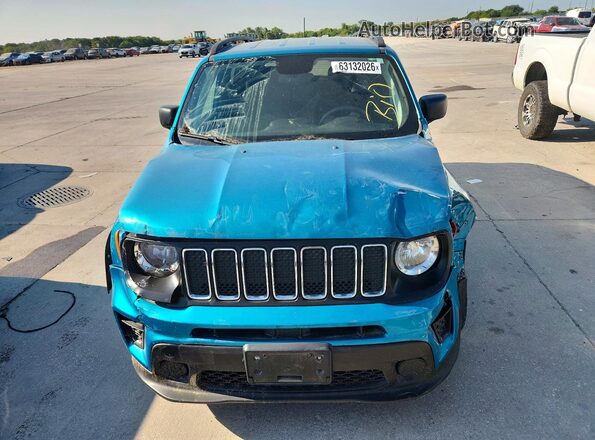ZACNJAA15LPL35573 2020 JEEP RENEGADE Blue უკანა ხედი