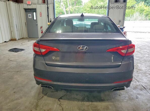 5NPE34AF3GH355040 2016 HYUNDAI SONATA Угольный Вид салона спереди