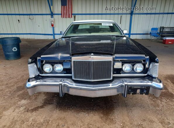 6Y89A822943 1976 LINCOLN CONTINENTA Black Widok z tyłu