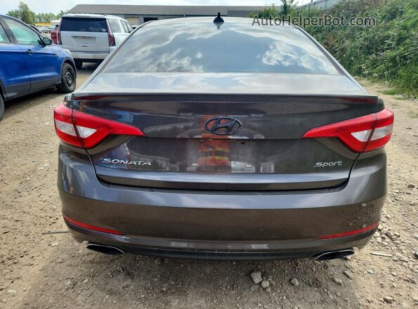 5NPE34AF0HH441259 2017 HYUNDAI SONATA Brown Vista interior delantera