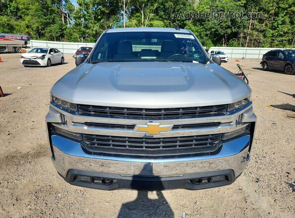 1GCPYDEK5MZ189318 2021 CHEVROLET SILVERADO Серебряный Вид сзади