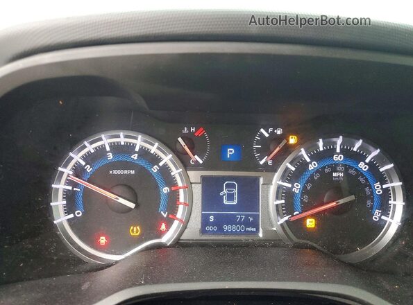 JTEZU5JR5K5195892 2019 TOYOTA 4RUNNER Charcoal Հետևի նստատեղերի տեսք