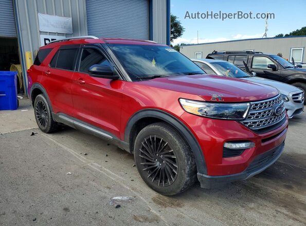 1FMSK8FH2MGB05646 2021 FORD EXPLORER Red Widok z przodu