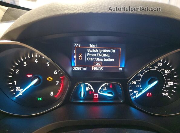 1FMCU9J97HUB40212 2017 FORD ESCAPE Gray Widok tylnych siedzeń