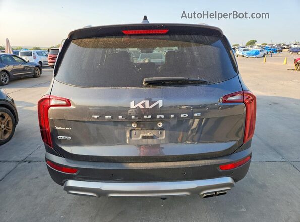 5XYP6DHC9NG242077 2022 KIA TELLURIDE Gray წინა სალონის ხედი