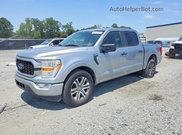1FTEW1CPXMKE21267 2021 FORD F150 Silver უკანა მარცხენა