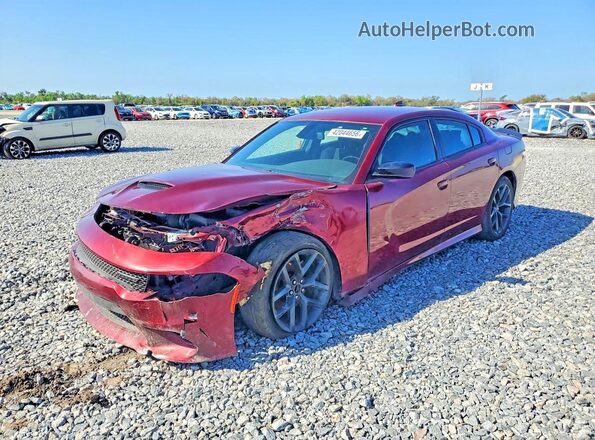 2C3CDXHG9NH224872 2022 DODGE CHARGER Burgundy Rear left