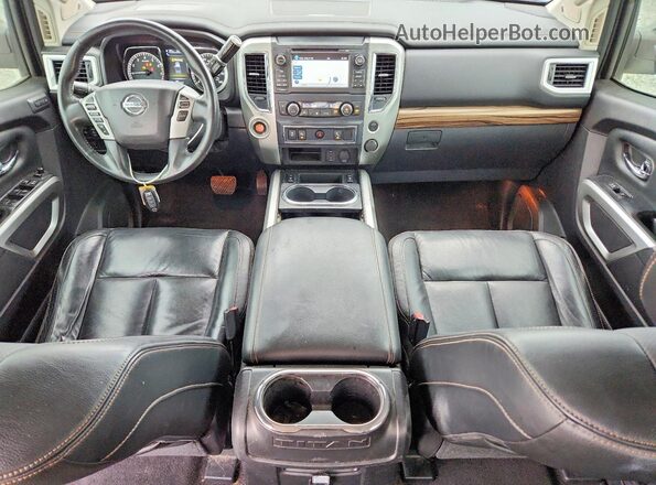 1N6AA1E6XHN502255 2017 NISSAN TITAN White Instrument cluster view