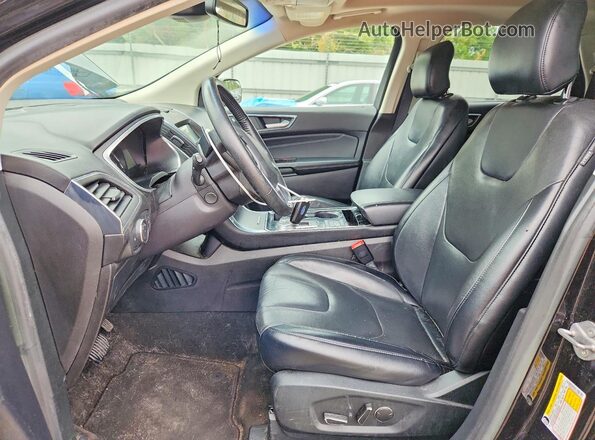 2FMPK4K90KBC22434 2019 FORD EDGE Black წინა პანელის ხედი