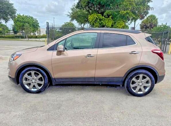 KL4CJCSM3KB734676 2019 BUICK ENCORE Tan Widok naklejki z numerem VIN