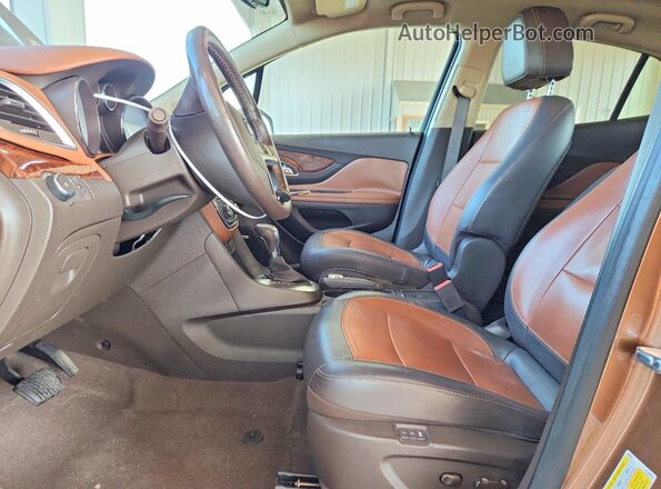 KL4CJHSBXGB644198 2016 BUICK ENCORE Коричневый Вид панели приборов