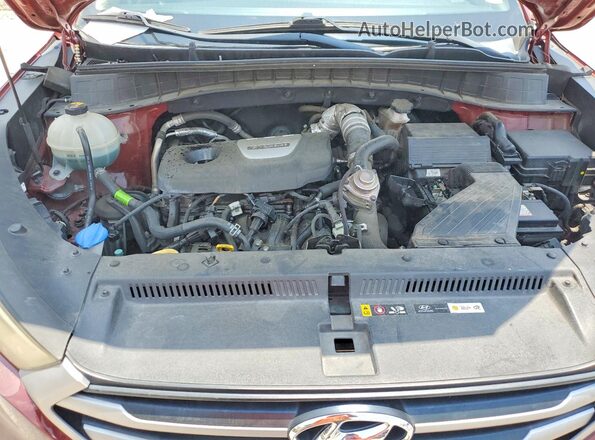 KM8J33A27JU631105 2018 HYUNDAI TUCSON Red Շարժիչի բաժամունքի տեսք