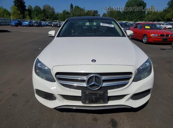 55SWF4KBXHU227254 2017 MERCEDES-BENZ C White Rear view