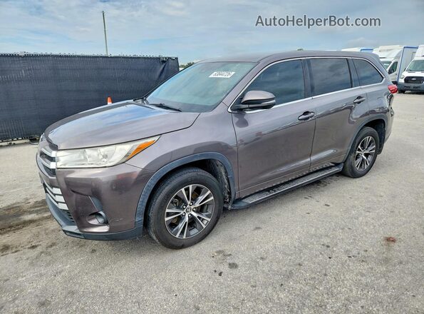 5TDZARFH9HS023291 2017 TOYOTA HIGHLANDER Gray Tył lewy