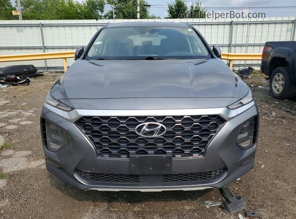 5NMS3CAD7KH035835 2019 HYUNDAI SANTA FE Gray Հետևի տեսք