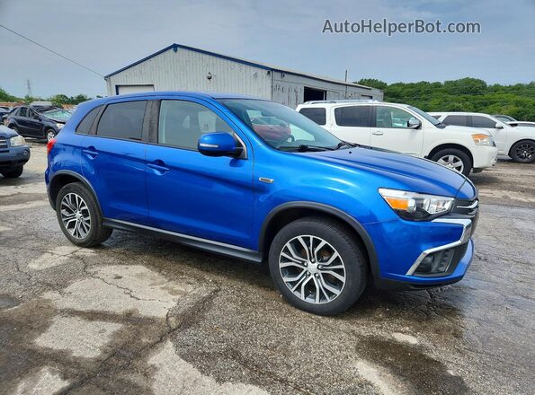 JA4AR3AU0KU018985 2019 MITSUBISHI OUTLANDER Blue წინა ხედი