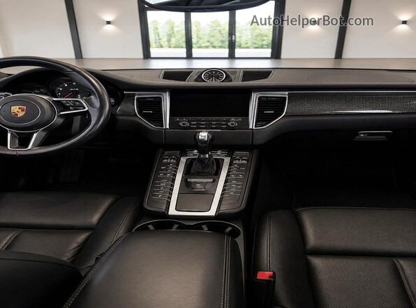 WP1AG2A57HLB55076 2017 PORSCHE MACAN Black Հետևի նստատեղերի տեսք