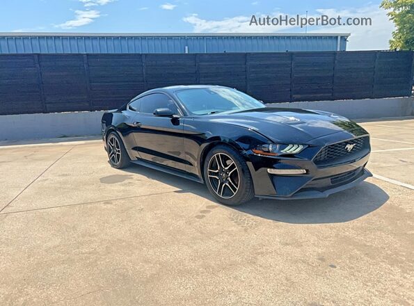 1FA6P8TH9N5105447 2022 FORD MUSTANG Black Задня ліва чверть