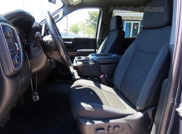 1GCPWDED7NZ104066 2022 CHEVROLET SILVERADO Gray უკანა სავარძლების ხედი