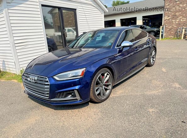 WAUC4CF55JA011381 2018 AUDI OTHER Blue Tył lewy