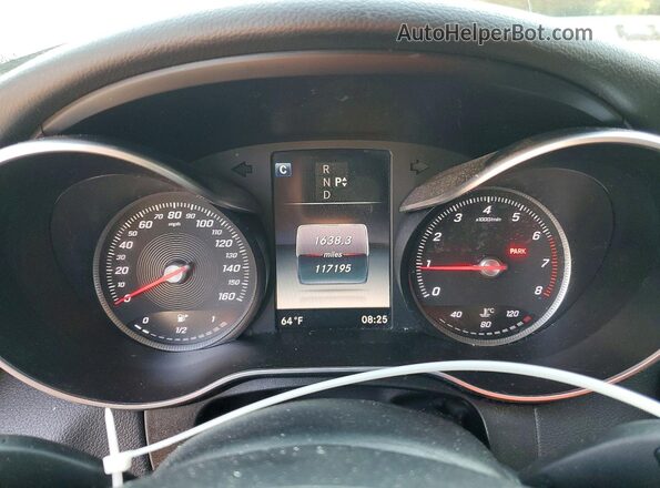 55SWF4KB6GU117901 2016 MERCEDES-BENZ C Белый Вид задних сидений