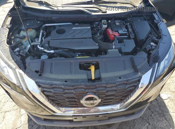 JN8BT3BA4NW043837 2022 NISSAN ROGUE Black VIN კოდის სტიკერის ხედი