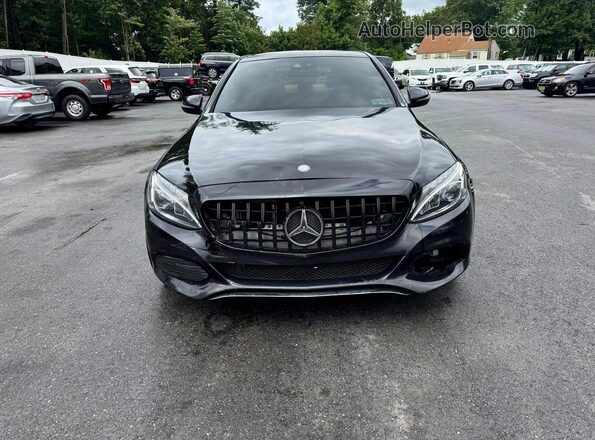 55SWF4KB0HU187623 2017 MERCEDES-BENZ C Black Սալոնի դիմացի տեսք