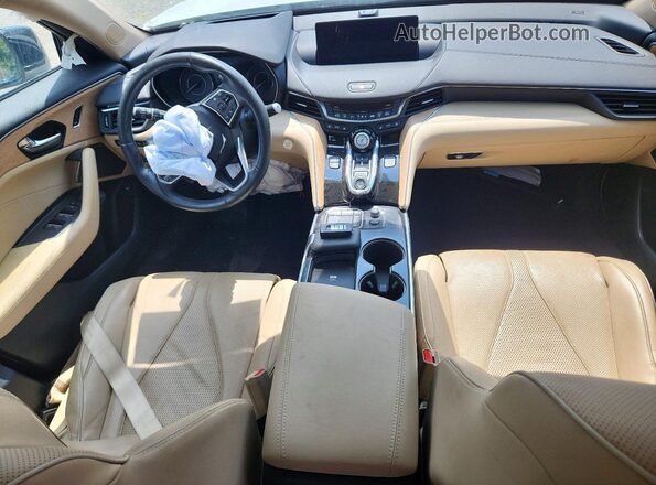 19UUB5F69MA008278 2021 ACURA TLX White Widok zestawu wskaźników