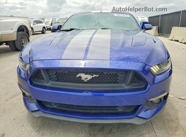 1FA6P8CF7G5235728 2016 FORD MUSTANG Blue უკანა ხედი